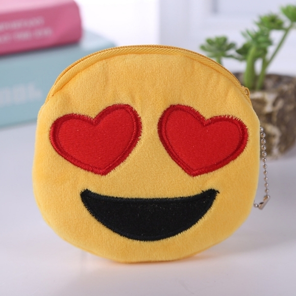 Handbags - Heart Emoji Coin Pouch